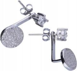 Lovrin Ezüst fülbevaló 925 kerek cirkónia kövekkel 3, 07g női ezüst látványos (Lovrin 48386)