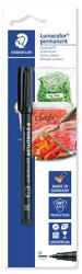 STAEDTLER Marker Staedtler Lumocolor permanent M fekete konyhai címkézés bliszteres (317-9 BK-1) - argentumshop