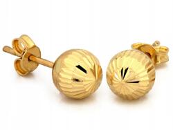 Lovrin Arany fülbevaló golyókkal, stekkeres, 585 14k, 1.25g, nőknek ajándékba
