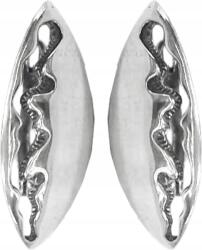 Lovrin 925-ös ezüst fülbevaló, csepp alakú, kivágott mintával, divatos, angol kapcsos