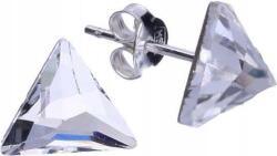 Lovrin Ezüst 925 háromszög alakú fülbevaló kristályokkal 2, 00g eredeti női ajándék (Lovrin 47598)