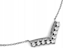Lovrin Stílusos női ezüst nyaklánc 925 cirkónia kövekkel, tökéletes ajándék, divatos