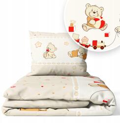 Ankras Ágyneműhuzat 135x100 Gyerek 2EL 100x135 Kiságyhoz (CIASTECZKO P-2 135/100 40/60 BEŻOWE)