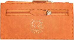  Elegáns barna, dupla cipzáras tolltartó műbőrből (B0BK1QG2DF)