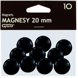 GRAND Táblamágnes GRAND 20mm fekete 10 darabos (130-1687)