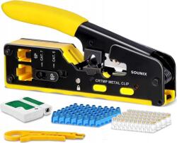 SOUNIX RJ45 Csatlakozó Krimpelő Fogó Ethernet CAT5 CAT6 CAT7 Kábelekhez (Crimpers)