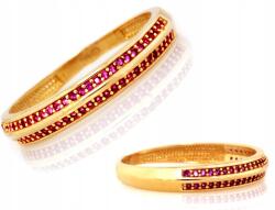 Lovrin Arany gyűrű 585 rózsaszín cirkóniákkal 1, 48g egyedi design ajándékba (Lovrin 68714) - allegro - 79 055 Ft