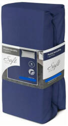  Pamaut jersey gumis lepedő 90x200+25cm sötétkék