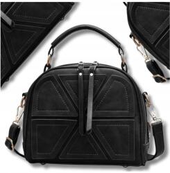 EdiBazzar Válltáska Elegáns shopper női bőrtáska fekete öko bőr (5905884082065)