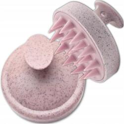 EdiBazzar Haj- és fejbőrmasszírozó, mosó kefe, szilikon, gyengéd (Szczotka masażer do mycia włosów skóry głowy)