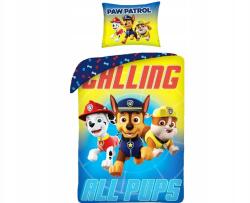 Halantex Megfordítható pamut ágynemű Paw Patrol Calling, 140/200+70/90, (B140-PSIPATROL84)