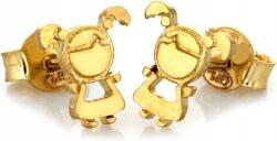 Lovrin Arany fülbevaló 585 áttört mintás kislány 14k stekkeres, csavaros klasszikus divatos (43798373)