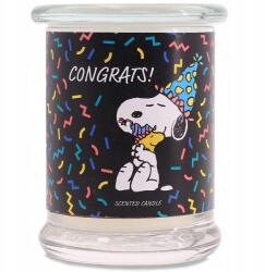 Peanuts Illatgyertya ajándék ötlet gratulációhoz citrus illattal Peanuts Snoopy (4262399023695)
