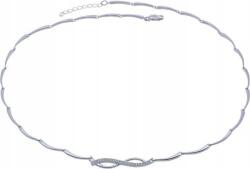 Lovrin 925-ös ezüst nyaklánc végtelen jellel, cirkónia kövekkel, divatos design, ajándéknak is kiváló (Lovrin 52974)
