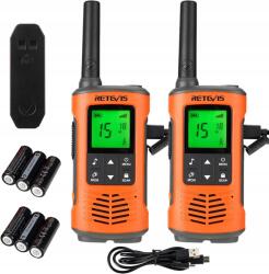 Retevis RT45P Walkie Talkie, IP67 Vízálló, PMR446, 3KM (2 Darab) (A9135H)