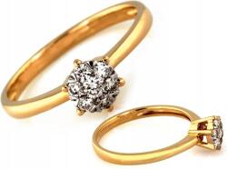 Lovrin Arany gyűrű 585 eljegyzési gyémántokkal 0.20 ct r14 ajándékba (Lovrin)
