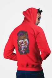  D&b Unisex Hoodie ZIPEB00034 Rock Piros-Méret 2XL