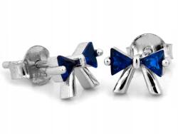 Lovrin Ezüst masnis fülbevaló kék cirkóniával, 925-ös finomságú, 1, 16g, ajándéknak (62435877)