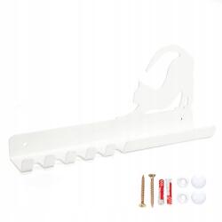  Kulcstartó polccal Macska fehér loft előszoba rendszerező ajándék (Wieszak metalowy z półką kot)