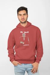  D&b Unisex Hoodie MO00043 Mr Wolf Halványpiros-Méret 3XL