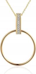 Lovrin Arany nyaklánc 585 Kis Kör Diamanttal 1, 56g divatos női modell neki (Lovrin 59551)