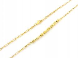 Lovrin Finom, 925-ös sterling ezüst nyaklánc, aranyozott, golyókkal, tökéletes ajándék, r45