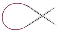 KnitPro Nova Metal - fém fix körkötőtű - 25cm - 2.5mm