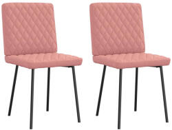 vidaXL étkezőszékek 2 db Rózsaszín műbőr (4101120)