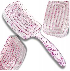 EdiBazzar Átlátszó, rugalmas hajkefe minden hajtípushoz (Szczotka do włosów elastyczna płaska)