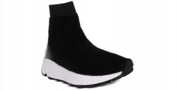 D. A. T. E D. a. t. e. Dafne fekete bőr női bokacsizma, bélelt, csúszásgátló talppal, 38-as méret (W291-DA-FU-BK)