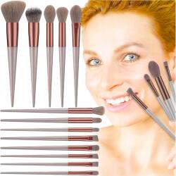 EdiBazzar Ecsetkészlet 13db-os Professzionális smink ecsetkészlet +tok szett (5905884011690)