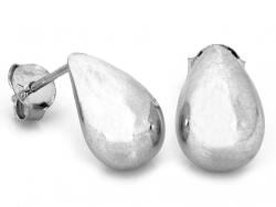 Lovrin 925-ös ezüst fülbevaló fújt csepp formával, stekkeres, 2.95g (62115111)