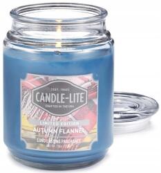 Candle Lite Illatos gyertya üvegben, növényi viasz, fa, fűszernövények, citrusfélék Candlelite 510g (076001399955)