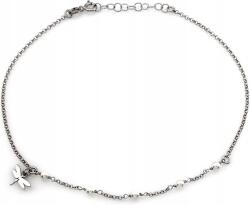 Lovrin 925-ös ezüst bokalánc szitakötővel és szintetikus gyöngyökkel r27 divatos (Lovrin)