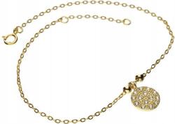 Lovrin Ezüstözött, aranyozott 925-ös karkötő kör alakú és cirkónia köves, divatos charmokkal (Lovrin 53846)