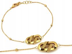 Lovrin Arany karkötő 585 14K gömb díszítéssel 3.09g 21-es méret finom divatos (62098135)