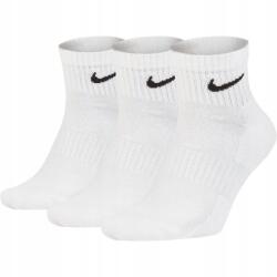 Nike Everyday Dri-fit zokni fehér 34-38 3-es méret Bokaig érő pár (SX7667-100)
