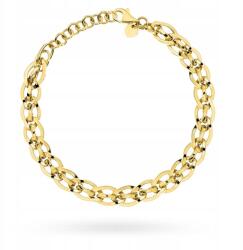 Lovrin Arany karkötő 585 vastag, látványos karkötő nagy, összefonódó szemekkel 14kt (Lovrin)