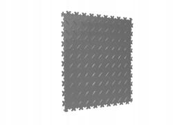 R-Tile Szürke, bordázott Pvc garázscsempe műhelycsempe szervizcsempe, moduláris padló (RT4mm)