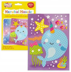  Kreatív Művészeti Készlet Gyerekeknek, Mozaik Készítő, Diy Kivágó (Narwhal Mosaic)