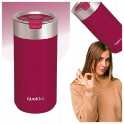 QUOKKA Boost Rozsdamentes Acél Termoszbögre Szűrővel, Maroon Színű, 400ML (8412497400768)