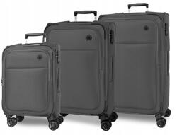 MOVOM Atlanta Grey, Luxus textil utazóbőrönd szett (5318423)