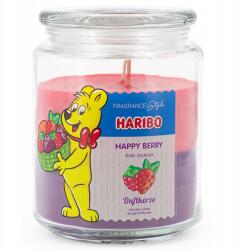 HARIBO nagy 2 az 1-ben illatgyertya Happy Berry 510 g erdei gyümölcs eper (4260725369073)