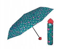 Perletti Női összecsukható esernyő Fantasia Heart zöld, 26233 (8015831262338)