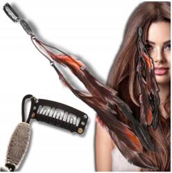 EdiBazzar Boho hajcsat barna tollakkal, hosszú, divatos, tökéletes fesztiválokra (5905884064467)