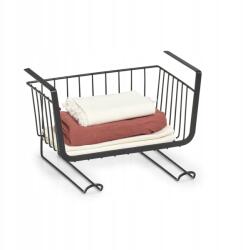 Zeller Polc a polc alá, fém, fekete, 31 x 26 x 19, 3 cm (27406)