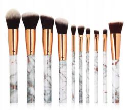 Lewer Márvány Sminkecset Készlet 10 db (marmurkowe 10 białe)