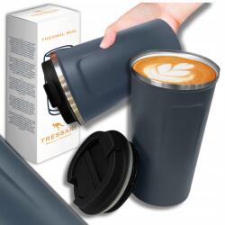 Tressari Nagy termobögre 510 ml Tressari rozsdamentes acél termosz kávéhoz teához, szivárgásmentes