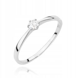 Fugart Arany Gyűrű 585 Eljegyzési Gyémántcal Ingyenes Gravírozással r15 (F579-B585-LD0.10)