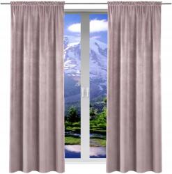 NOW-ART Sima, kész bársony függönyök 140x230 cm, klasszikus szalagos függönyök, 2 db (5903682210727)